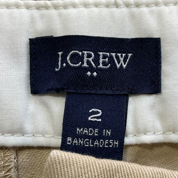 J.Crew 5” Short Chino Shorts Light Khaki Cotton NWT Size 2 Style H1453 - Picture 4 of 9